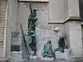 Beeldengroep ter ere van Jan en Pieter Appelmans aan de Handschoenmarkt te Antwerpen