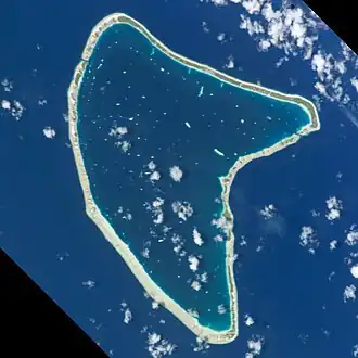 Satellietbeeld van Aratika