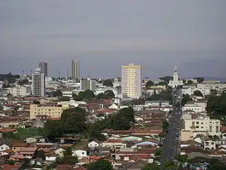 Uitzicht op het centrum van Araxá