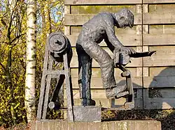 Arbeider mattenfabriek - Genemuiden