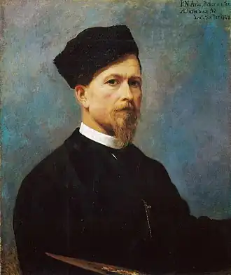 Man met toque van bont, 1874