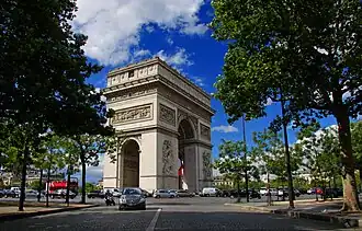 Place Charles de Gaulle met Arc de Triomphe (2012)