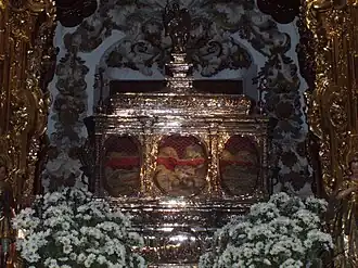 Schrijn met de relieken van de Heilige Martelaren van Cordóba (Sint-Petruskerk, Córdoba)