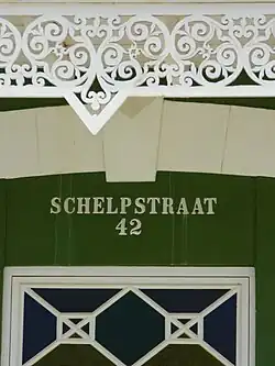 Detail van de voorgevel