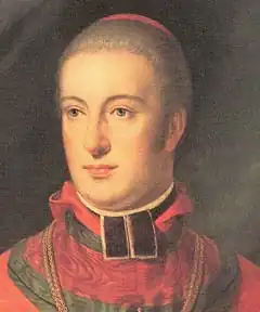 Aartshertog Rudolf van Oostenrijk, geschilderd door Johann Baptist Lampi de Oude