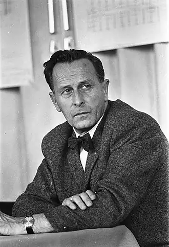 Groosman in 1968 bij de opening van het Europahotel in Amsterdam