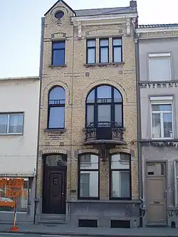 Woning en atelier van de architect in art nouveaustijl, 1910