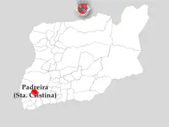 Kaart van Santa Cristina de Padreiro