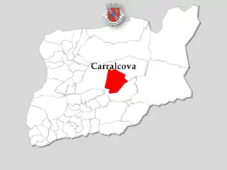 Kaart van Carralcova