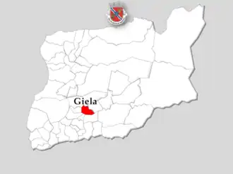 Kaart van Giela