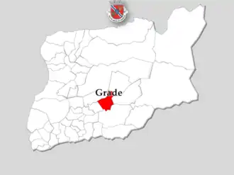 Kaart van Grade