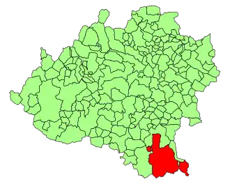 Kaart van Arcos de Jalón