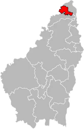 Locatie van het kanton