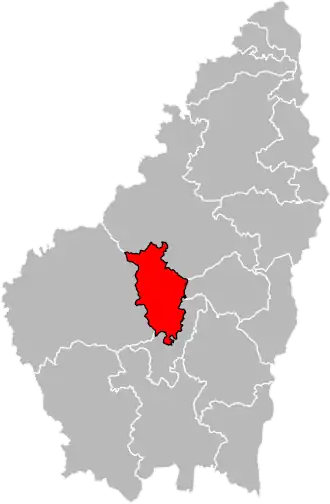 Locatie van het kanton