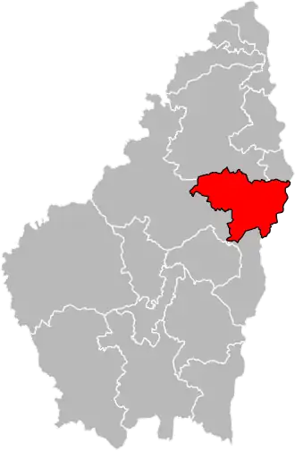 Locatie van het kanton