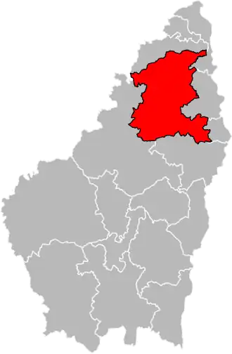 Locatie van het kanton