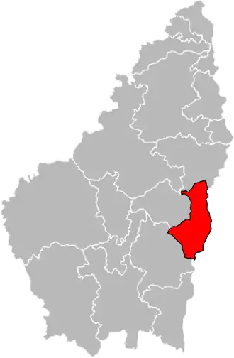 Locatie van het kanton