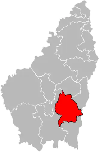 Locatie van het kanton