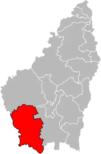 Locatie van het kanton