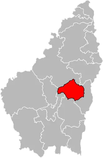 Locatie van het kanton