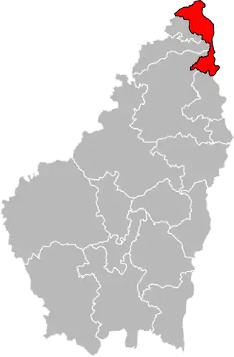 Locatie van het kanton