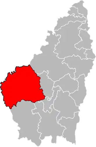 Locatie van het kanton