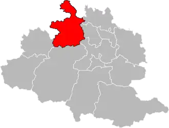 Locatie van het kanton