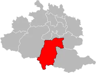 Locatie van het kanton