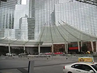 De zuid ingang van het Aria