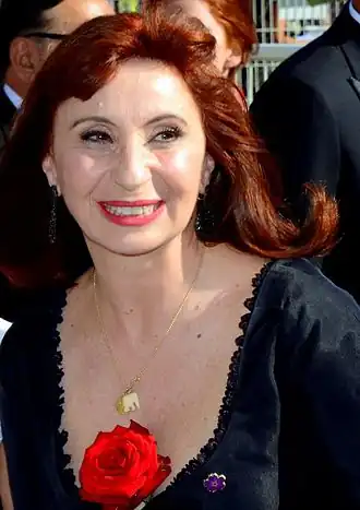 Ariane Ascaride in 2015 op het Filmfestival van Cannes