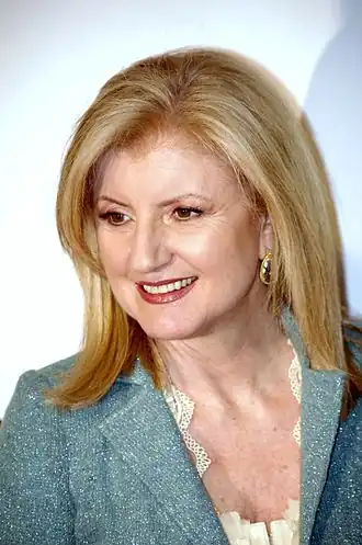 Arianna Huffington bij de première van The Union op het Tribeca Film Festival in 2011