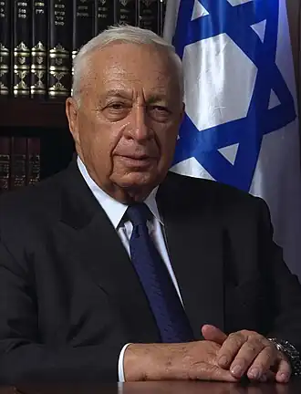 Ariel Sharon in 2001
