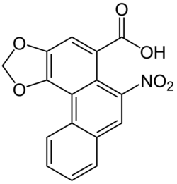 Structuurformule van aristolochiazuur II