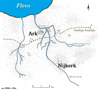 Ligging van de verdwenen buurtschap Ark