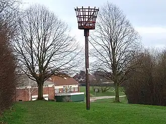 Een van vele bakens, in 1988 opgericht ter herinnering aan de Spaanse Armada van 1588