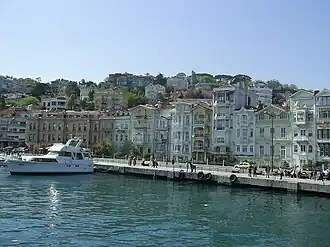 Het dorp gezien vanaf de Bosporus