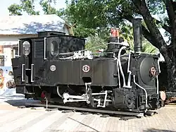Jung locomotief (bouwjaar 1905) in Namibië