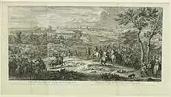 Gravure van het oorspronkelijke schilderij