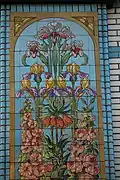 Art nouveau-tegeltableau