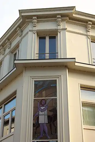 Art-decoraam van voormalige confectiewinkel 'Roodkapje', Hoogstraat