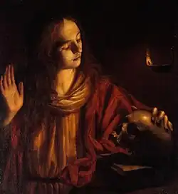 Magdalena, Fondazione Cariplo, Milaan, eerder toegewezen aan George de La Tour.[1]