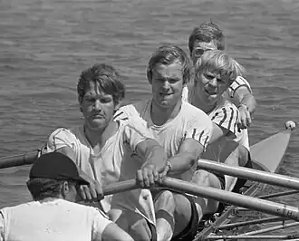 Arthur Koning, Gee van Enst, Jaap Reesink, Evert Constandse en Paul Veenemans in 1969
