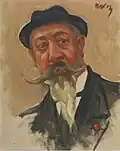 Arthur Navez karikatuurportret van Auguste Thomas (1914)