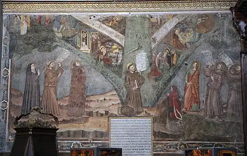 Fresco van de Boom des Levens
