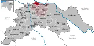 Kaart van Artlenburg