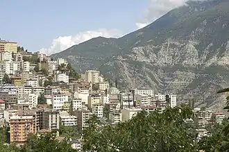 Uitzicht op de plaats Artvin