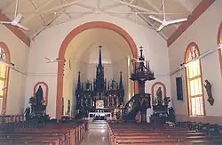 Interieur van de kerk