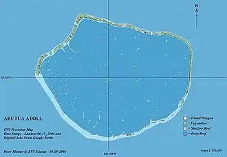 Detailkaart van het atol