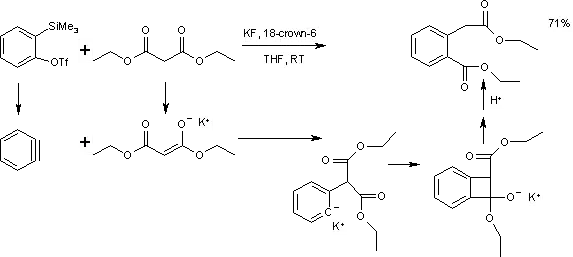 Aryne C-C insertion reaction