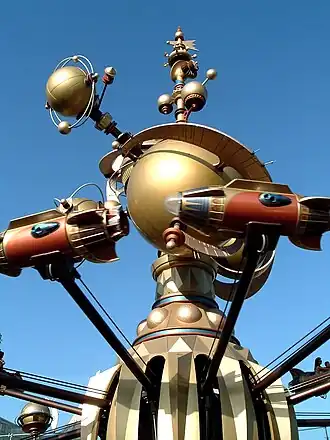 De Astro Orbiter in het Disneyland Park in Anaheim